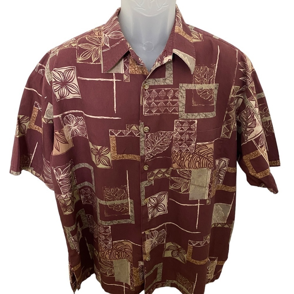 COOKE STREET Honolulu Aloha Hawaiian Collared Shirt Men XL